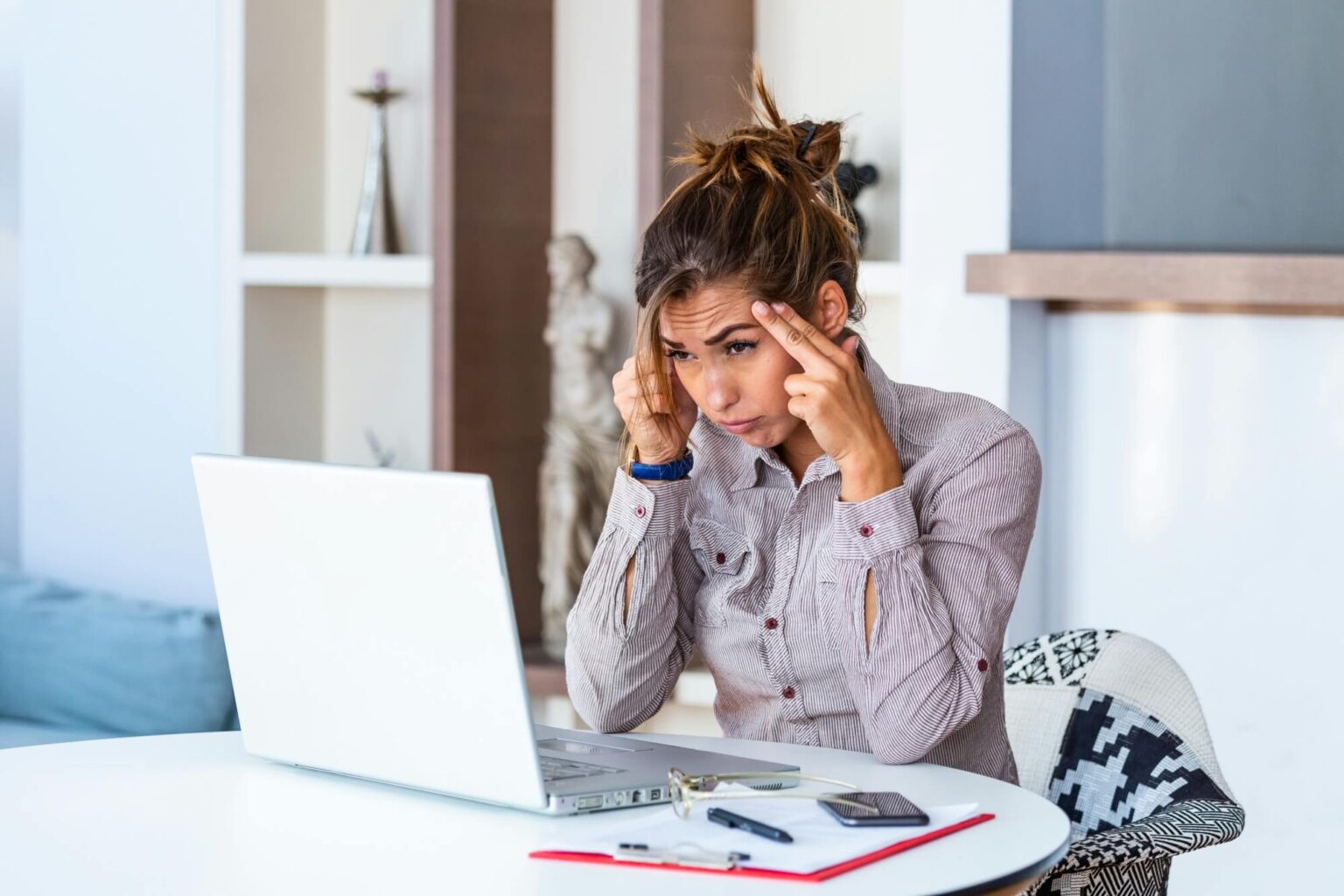 a woman with ADHD