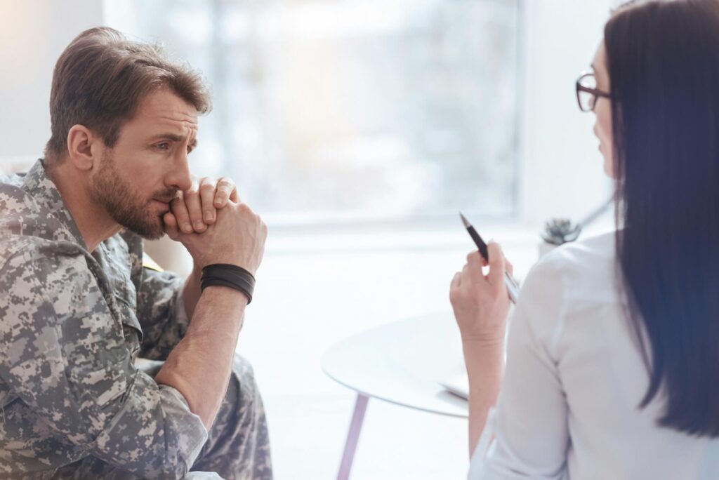 patient with PTSD condition